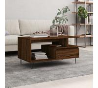 (brown oak) vidaXL Coffee Table Side Table End Accent Telephone Sofa Table Engineered Wood