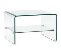 Vidaxl Coffee Table Clear 50X45X33 Cm Tempered Glass