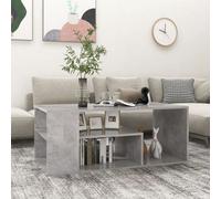 Vidaxl Coffee Table Concrete Grey 100X50X40 Cm Engineered Wood