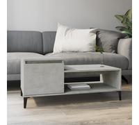 vidaXL Coffee Table Concrete Grey 100x50x45 cm Engineered Wood UK NEW