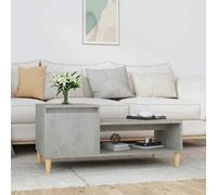 vidaXL Coffee Table Concrete Grey 100x50x45 cm Engineered Wood UK