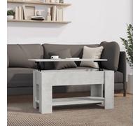 Vidaxl Coffee Table Concrete Grey 101X49X52 Cm Engineered Wood, Grey