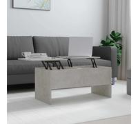 vidaXL Coffee Table Concrete Grey 102x50.5x46.5 cm Engineered Wood