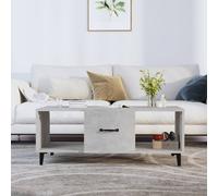 (Concrete grey) vidaXL Coffee Table Engineered Wood Indoor Side Accent End Table Multi Colours