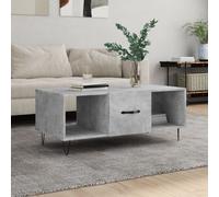 (concrete grey) vidaXL Coffee Table Side Table Sofa Table with Storage White Engineered Wood