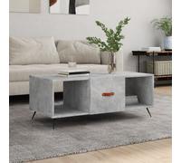 vidaXL Coffee Table Concrete Grey 102x50x40 cm Engineered Wood