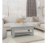 vidaXL Coffee Table Concrete Grey 102x55x42 cm Engineered Wood UK HOT