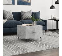 (concrete grey) vidaXL Coffee Table Side Table Sofa Couch Tea Table Black Engineered Wood