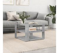 vidaXL Coffee Table Concrete Grey 59.5X59.5X40cm Engineered Wood, Grey