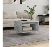 (concrete grey) vidaXL Coffee Table Side Table Sofa Table High Gloss White Engineered Wood