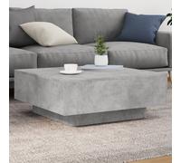 vidaXL Coffee Table Concrete Grey 80x80x31 cm Engineered Wood