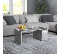 vidaXL Coffee Table Concrete Grey 90x45x35 cm Engineered Wood