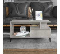vidaXL Coffee Table Concrete Grey 90x49x45 cm Engineered Wood