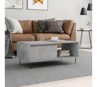 vidaXL Coffee Table Concrete Grey 90x50x36.5 cm Engineered Wood