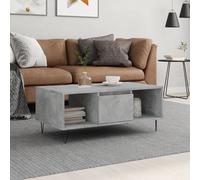 vidaXL Coffee Table Concrete Grey 90x50x36.5 cm Engineered Wood