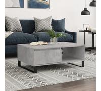 vidaXL Coffee Table Concrete Grey 90x60x35 cm Engineered Wood