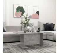 vidaXL Coffee Table Concrete Grey Engineered Wood Couch Center Accent Table