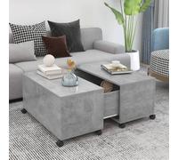 vidaXL Coffee Table Concrete Grey Engineered Wood Couch Centre Accent Table