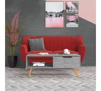 vidaXL Coffee Table Concrete Grey Engineered Wood Side Tea Accent Couch Table
