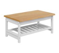 VidaXL Coffee Table EKAI Solid Pine Wood Modern Industrial Furniture Accent vid