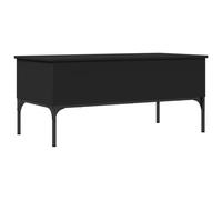 vidaXL Coffee Table End Table Side Sofa Table Black Engineered Wood and Metal