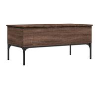 vidaXL Coffee Table End Table Sofa Table Brown Oak Engineered Wood and Metal