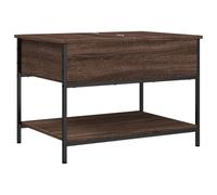 vidaXL Coffee Table End Table Sofa Table Brown Oak Engineered Wood and Metal