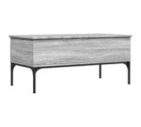 vidaXL Coffee Table End Table Sofa Table Grey Sonoma Engineered Wood and Metal