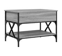 vidaXL Coffee Table End Table Sofa Table Grey Sonoma Engineered Wood and Metal