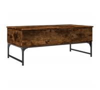 vidaXL Coffee Table End Table Sofa Table Smoked Oak Engineered Wood and Metal