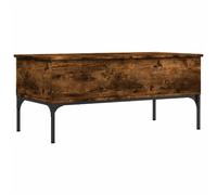 vidaXL Coffee Table End Table Sofa Table Smoked Oak Engineered Wood and Metal
