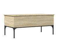 vidaXL Coffee Table End Table Sofa Table Sonoma Oak Engineered Wood and Metal