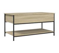 vidaXL Coffee Table End Table Sofa Table Sonoma Oak Engineered Wood and Metal