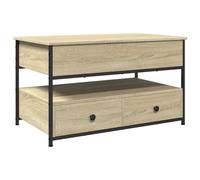 vidaXL Coffee Table End Table Sofa Table Sonoma Oak Engineered Wood and Metal