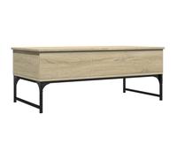 vidaXL Coffee Table End Table Sofa Table Sonoma Oak Engineered Wood and Metal