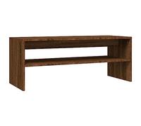 vidaXL Coffee Table Brown Oak 100x40x40 cm Engineered Wood UK