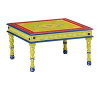 Coffee Table Hand Painted Plant Stand Accent Table Solid Mango Wood vidaXL