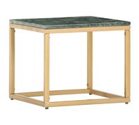 vidaXL Coffee Table Green Real Stone with Marble Texture Home Living Room