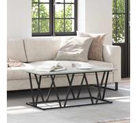 Coffee Table Engineered Wood and Metal Living Room Modern Rectangular vidaXL