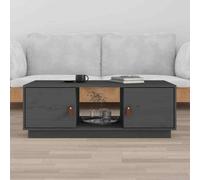 vidaXL Coffee Table Grey 100x50x35 cm Solid Wood Pine