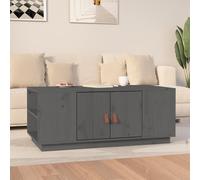 vidaXL Coffee Table Grey 100x50x41 cm Solid Wood Pine