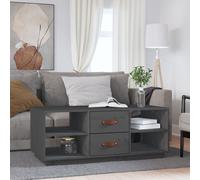 vidaXL Coffee Table Grey 100x50x41 cm Solid Wood Pine