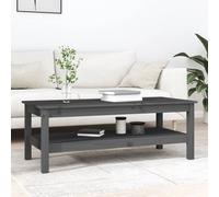 (Grey, 110 x 50 x 40 cm (L x W x H)) vidaXL Coffee Table Dining Table Centre Accent Tea End Table Solid Wood Pine