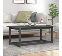 vidaXL Coffee Table Grey 110x55x45 cm Solid Wood Pine