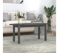 vidaXL Coffee Table Grey 110x55x45 cm Solid Wood Pine
