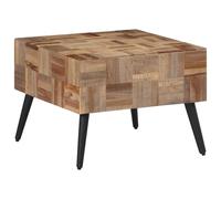 vidaXL Coffee Table Grey 55x55x40 cm Solid Reclaimed Teak