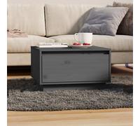 vidaXL Coffee Table Grey 55x56x32 cm Solid Wood Pine UK NEW