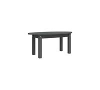vidaXL Coffee Table - Grey Solid Pinewood, Stylish Oval Shape, Practical Top Surface, Stable Frame - Modern Minimalist Living Room Furniture