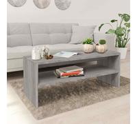 vidaXL Coffee Table Grey Sonoma 100x40x40 cm Engineered Wood UK HOT