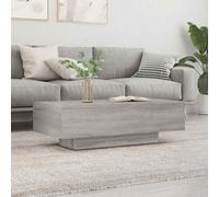 vidaXL Coffee Table Grey Sonoma 100x49.5x31 cm Engineered Wood UK